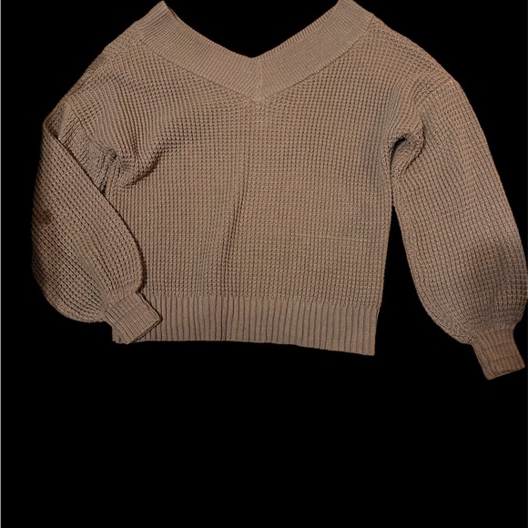 Mod Boutique Women Brown sweater pop bell sleeve Modern & Unique Size S - Picture 3 of 10